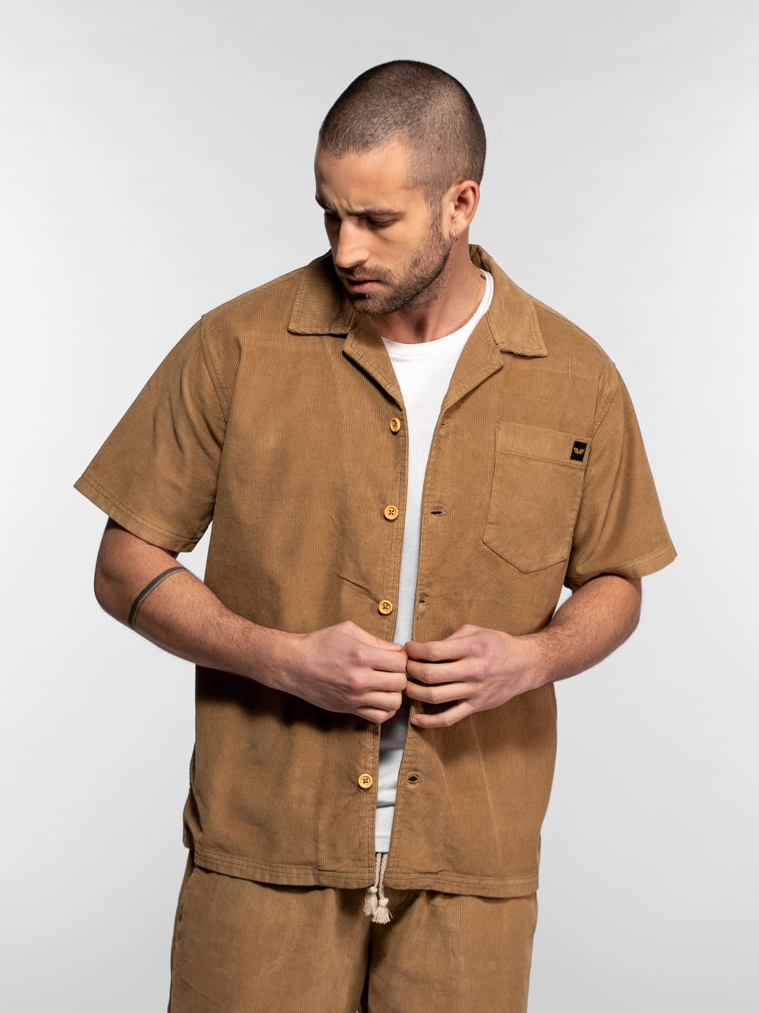 Men's Velvet Shirt Citrus | Lightweight Corduroy – Daytona 73