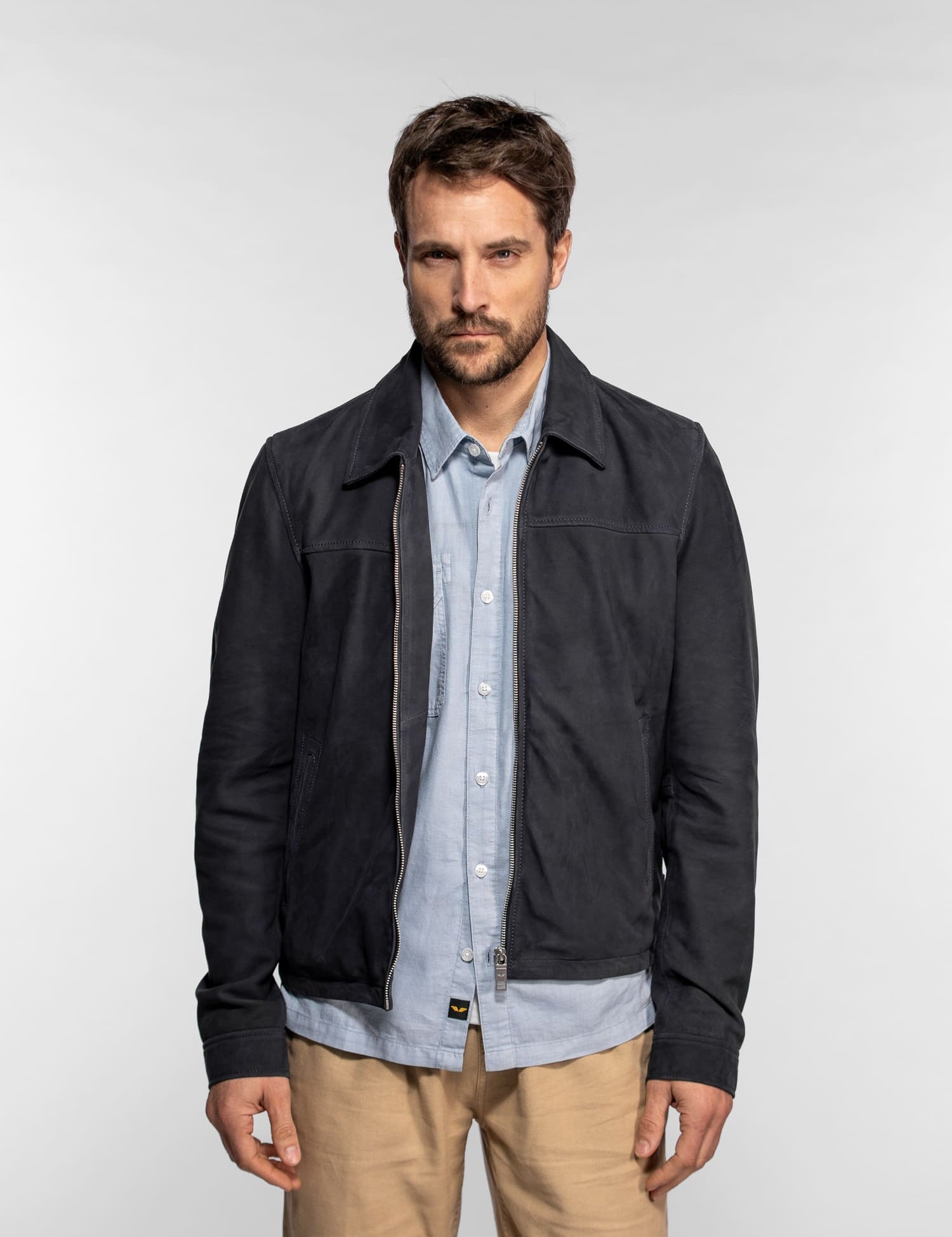 Tolland - Blouson cuir suédé