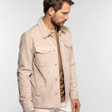Windham - Veste cuir suédé homme