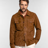 Windham - Veste cuir suédé homme