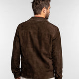 Windham - Veste cuir suédé homme