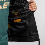 Berrien - Blouson cuir perforé