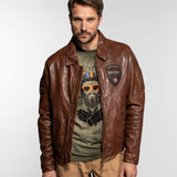 Fulton - Blouson cuir aviateur