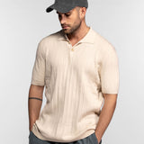 Dent - Men's Knitted Polo Shirt