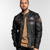 Aniak - Blouson cuir moto vintage