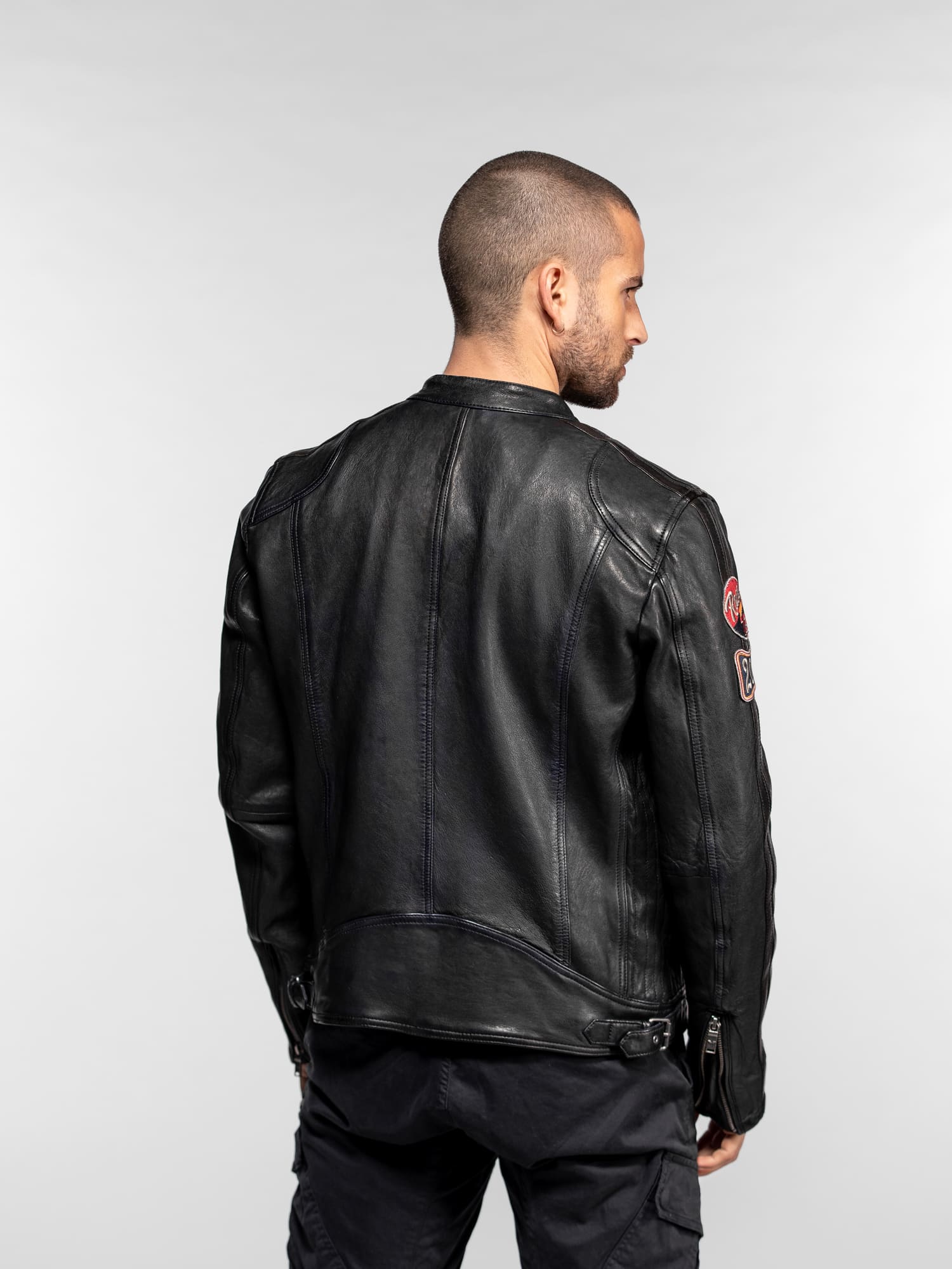 Blouson Moto Cuir Vintage Aniak | Style Racing – Daytona 73