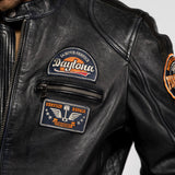 Aniak - Blouson cuir moto vintage