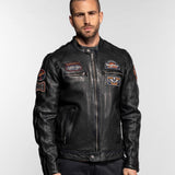 Aniak - Blouson cuir moto vintage