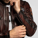 Aniak - Blouson cuir moto vintage