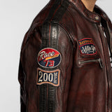 Aniak - Blouson cuir moto vintage