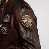 Aniak - Blouson cuir moto vintage