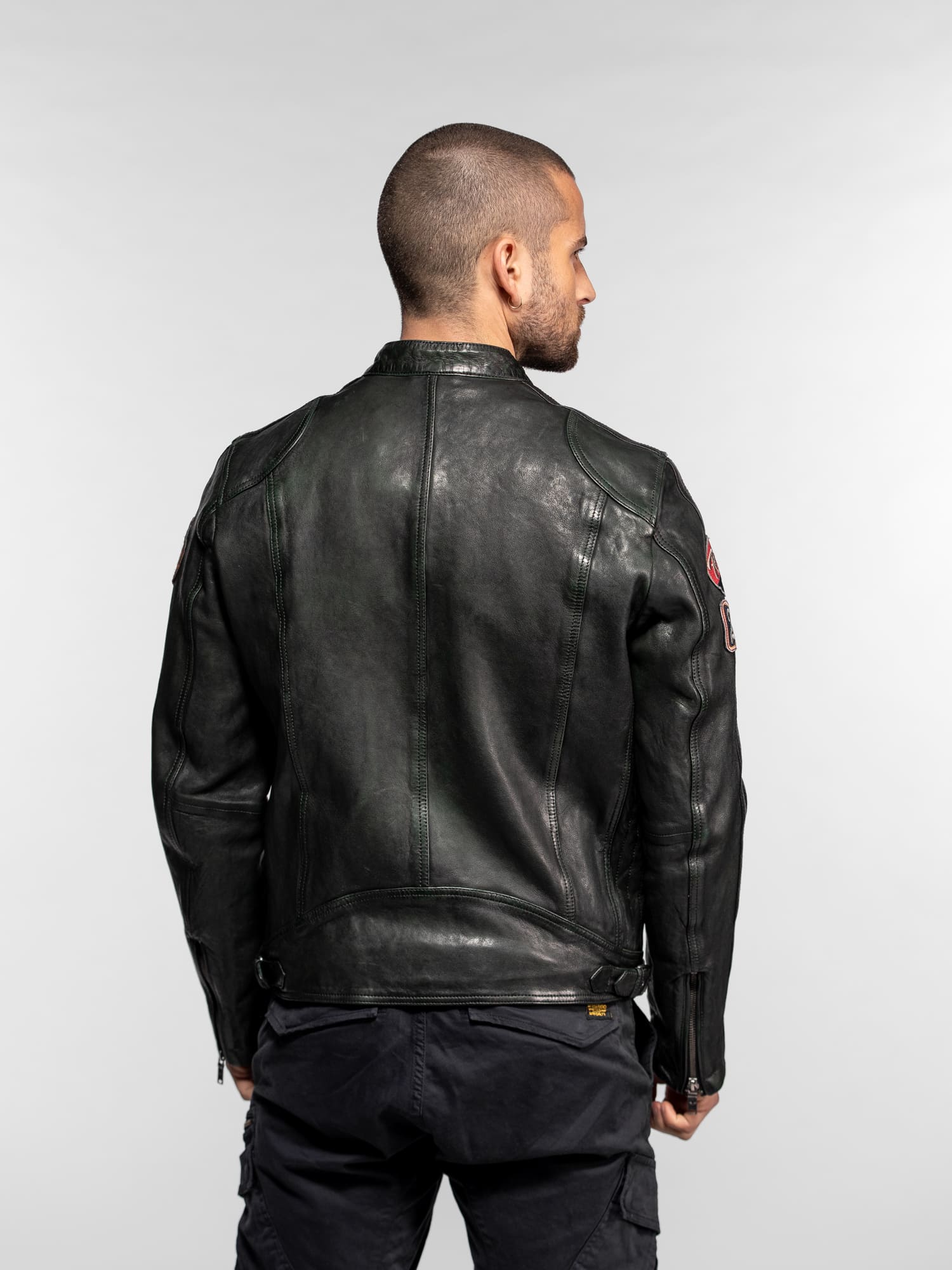 Blouson Moto Cuir Vintage Aniak | Style Racing – Daytona 73