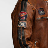 Aniak - Blouson cuir moto vintage