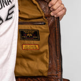 Aniak - Blouson cuir moto vintage