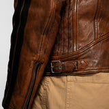 Aniak - Blouson cuir moto vintage