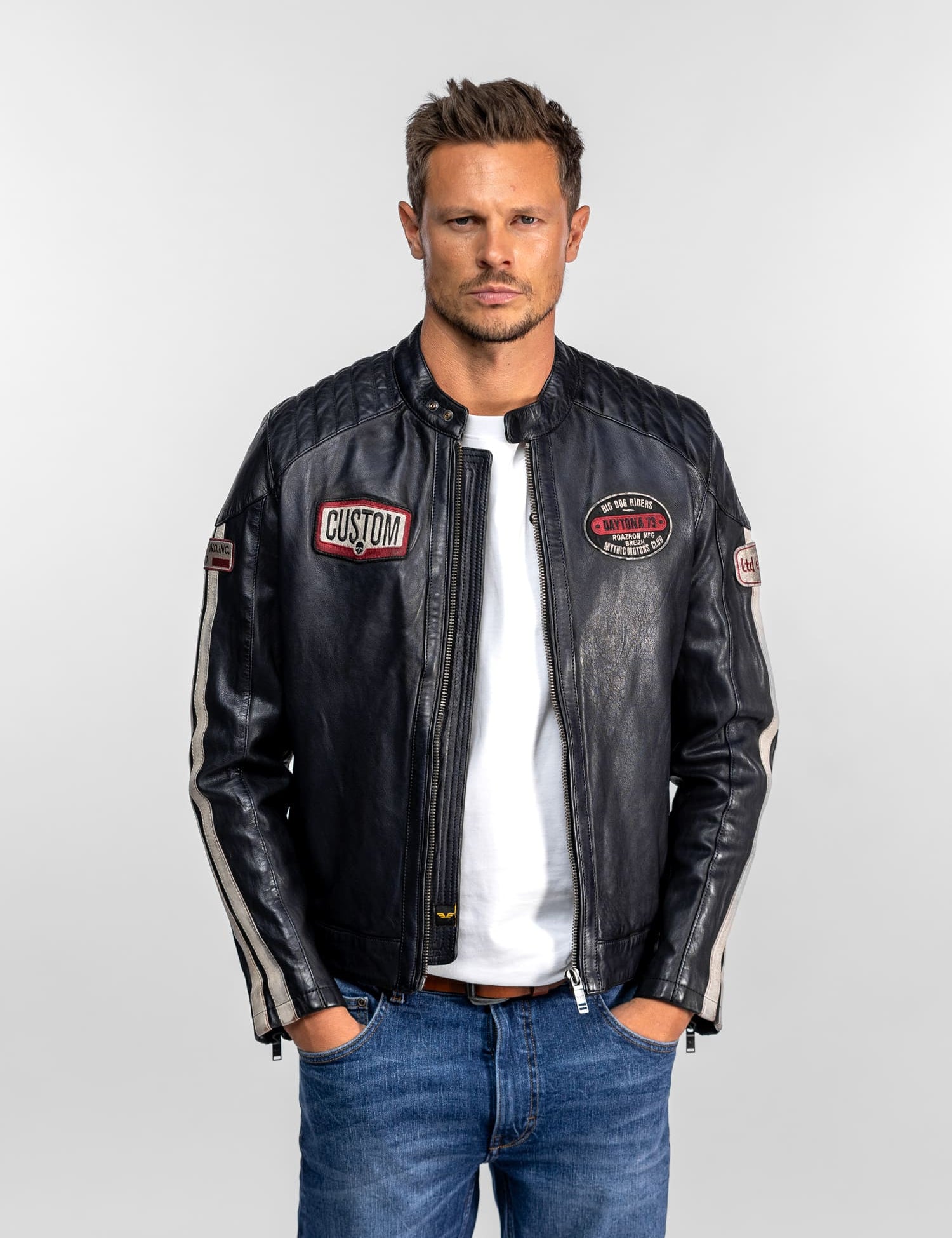 Corning - Blouson moto vintage