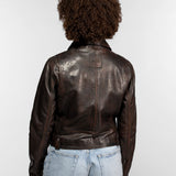 Daisy - Blouson cuir vintage