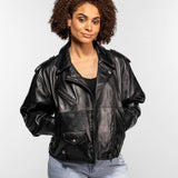 Bannock - Blouson cuir à franges