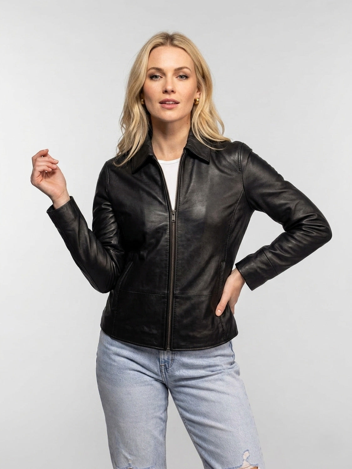 Aniak Vintage Leather Motorcycle Jacket | Racing Style – Daytona 73