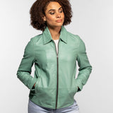 Bluebell - Blouson cuir femme