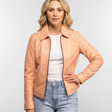 Bluebell - Blouson cuir femme