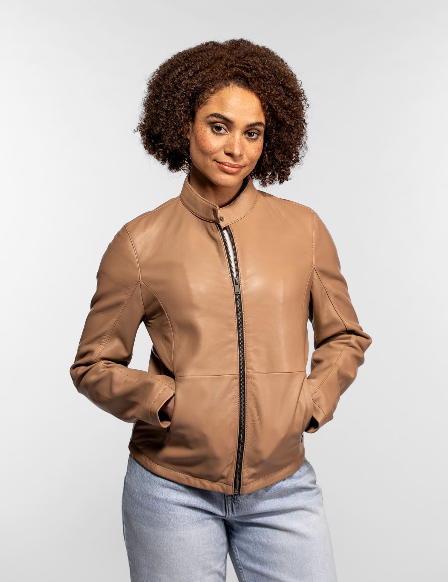 Daffodil - Blouson cuir femme