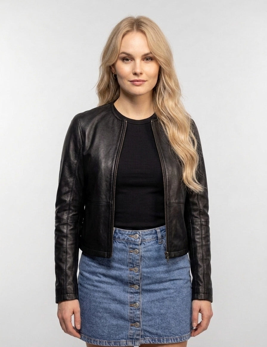 Dandelion - Veste cuir femme
