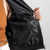 Dandelion - Veste cuir femme