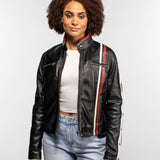 Peony - Blouson cuir femme