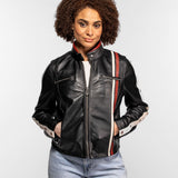 Peony - Blouson cuir femme