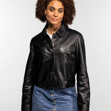 Wisteria - Blouson cuir femme