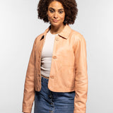 Wisteria - Blouson cuir femme