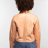 Wisteria - Blouson cuir femme