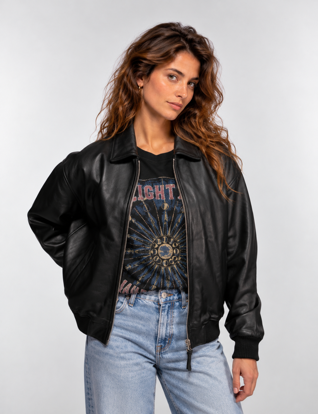Tulip - Blouson cuir femme