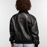 Tulip - Blouson cuir femme