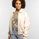 Tulip - Blouson cuir femme