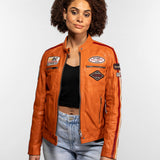 Christina - Blouson cuir moto femme