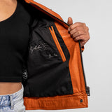 Christina - Blouson cuir moto femme