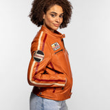 Christina - Blouson cuir moto femme