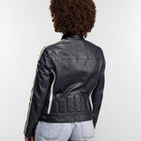 Christina - Blouson cuir moto femme