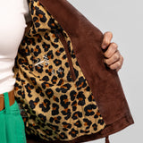 Fern - Blouson cuir suédé femme