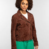 Fern - Blouson cuir suédé femme