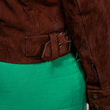 Fern - Blouson cuir suédé femme