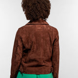 Fern - Blouson cuir suédé femme