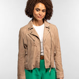 Fern - Blouson cuir suédé femme