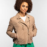 Fern - Blouson cuir suédé femme
