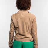 Fern - Blouson cuir suédé femme