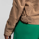 Fern - Blouson cuir suédé femme
