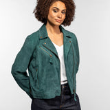Fern - Blouson cuir suédé femme