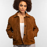 Brenda - Veste en daim femme